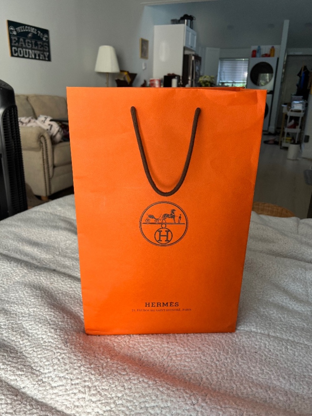 Authentic Hermes Shopping Bag